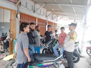 Ciptakan Kondisi Tertib, Aman Dan Damai Menjelang Pemilu 2024, Kapolsek Perhentian Raja Lakukan Ini